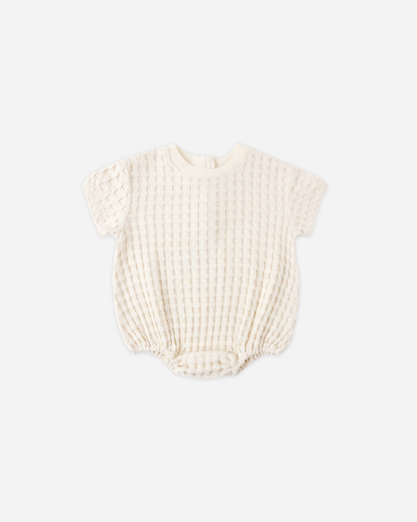 Quincy Mae Relaxed Bubble Romper - Natural