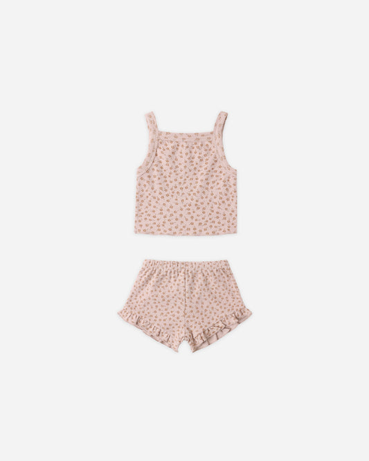 Quincy Mae Evie Tank + Shortie Set - Posy