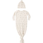 Quincy Mae Knotted Baby Gown + Hat Set - Fall Ditsy