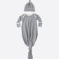 Quincy Mae Knotted Baby Gown + Hat Set