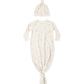 Quincy Mae Knotted Baby Gown + Hat Set - Celestial