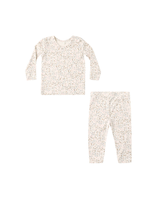 Quincy Mae Bamboo Pajama Set - Bloom