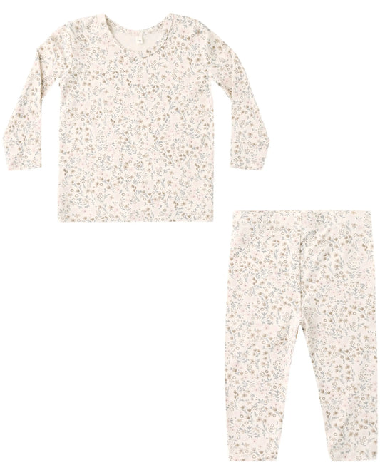 Quincy Mae Bamboo Pajama Set - Bloom