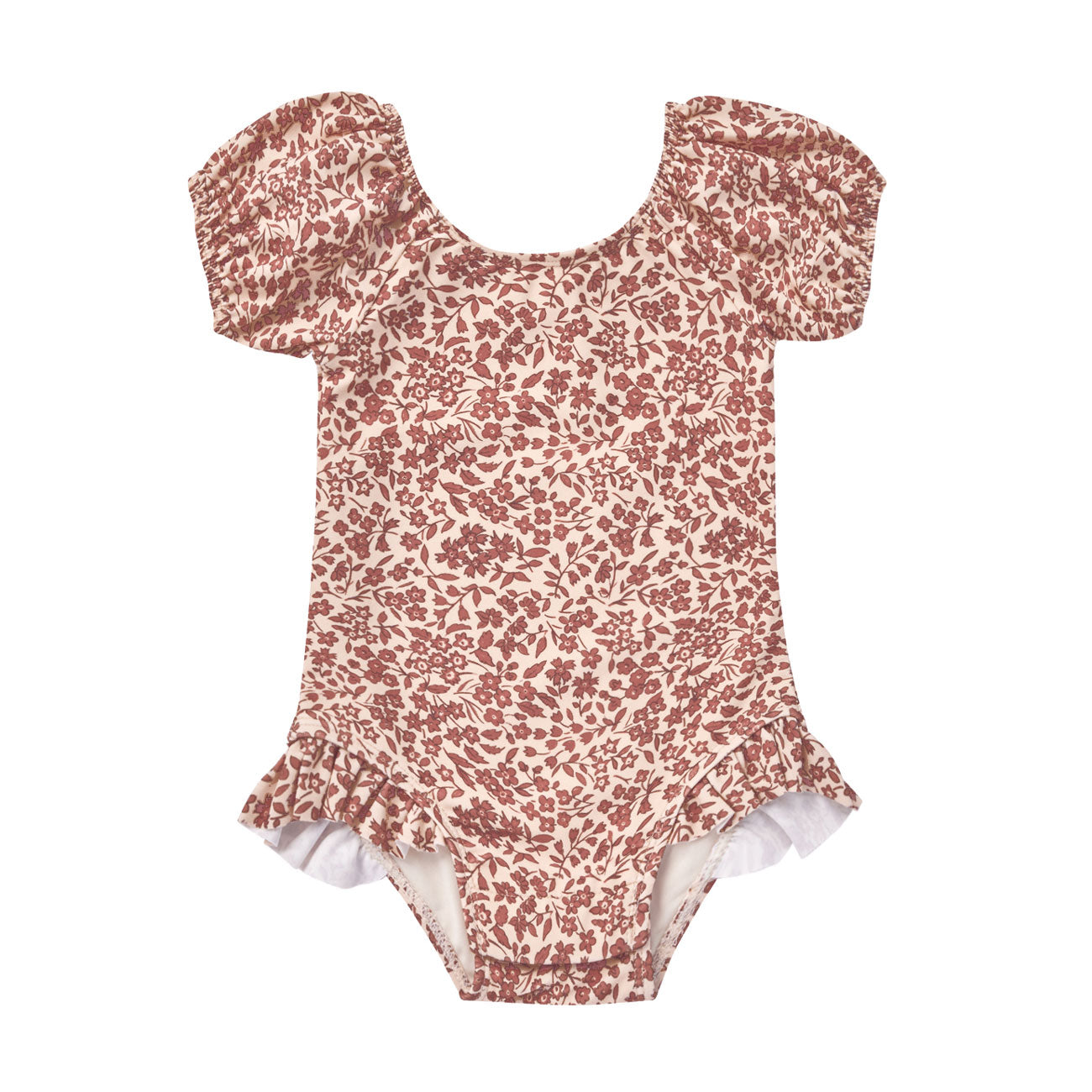 Quincy Mae Catalina One-Piece Swimsuit - Flower Field - Berry