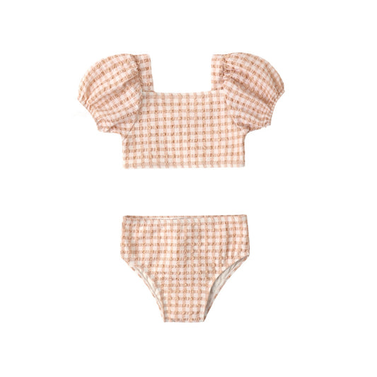 Quincy Mae Zippy Two-Piece - Melon Check