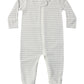 Quincy Mae Zip Long Sleeve Sleeper Footie - Cloud Stripe