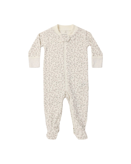Quincy Mae Zip Long Sleeve Sleeper Footie - Floret
