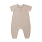 Quincy Mae Short Sleeve Jumpsuit - Almond Stripe