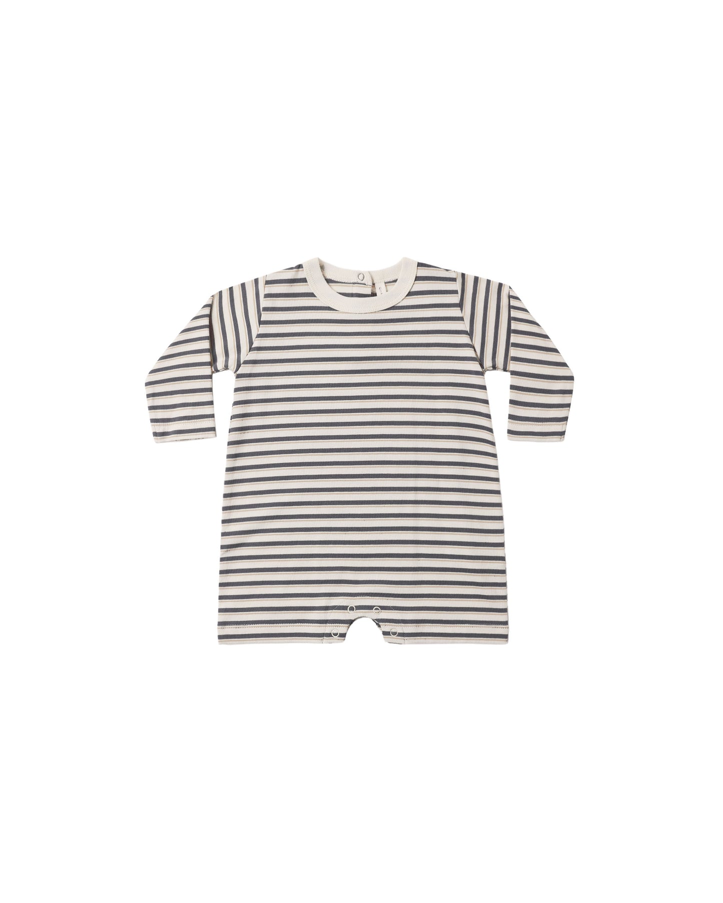 Quincy Mae Long Sleeve Romper - Vintage Stripe