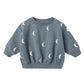 Quincy Mae Relaxed Fleece Sweatshirt - Silver Moons