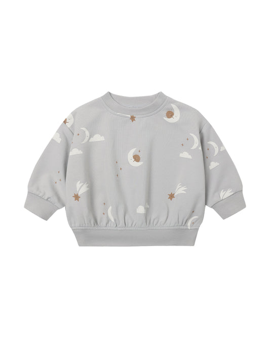 Quincy Mae Relaxed Sweatshirt - Sky Friends