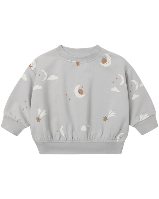 Quincy Mae Relaxed Sweatshirt - Sky Friends