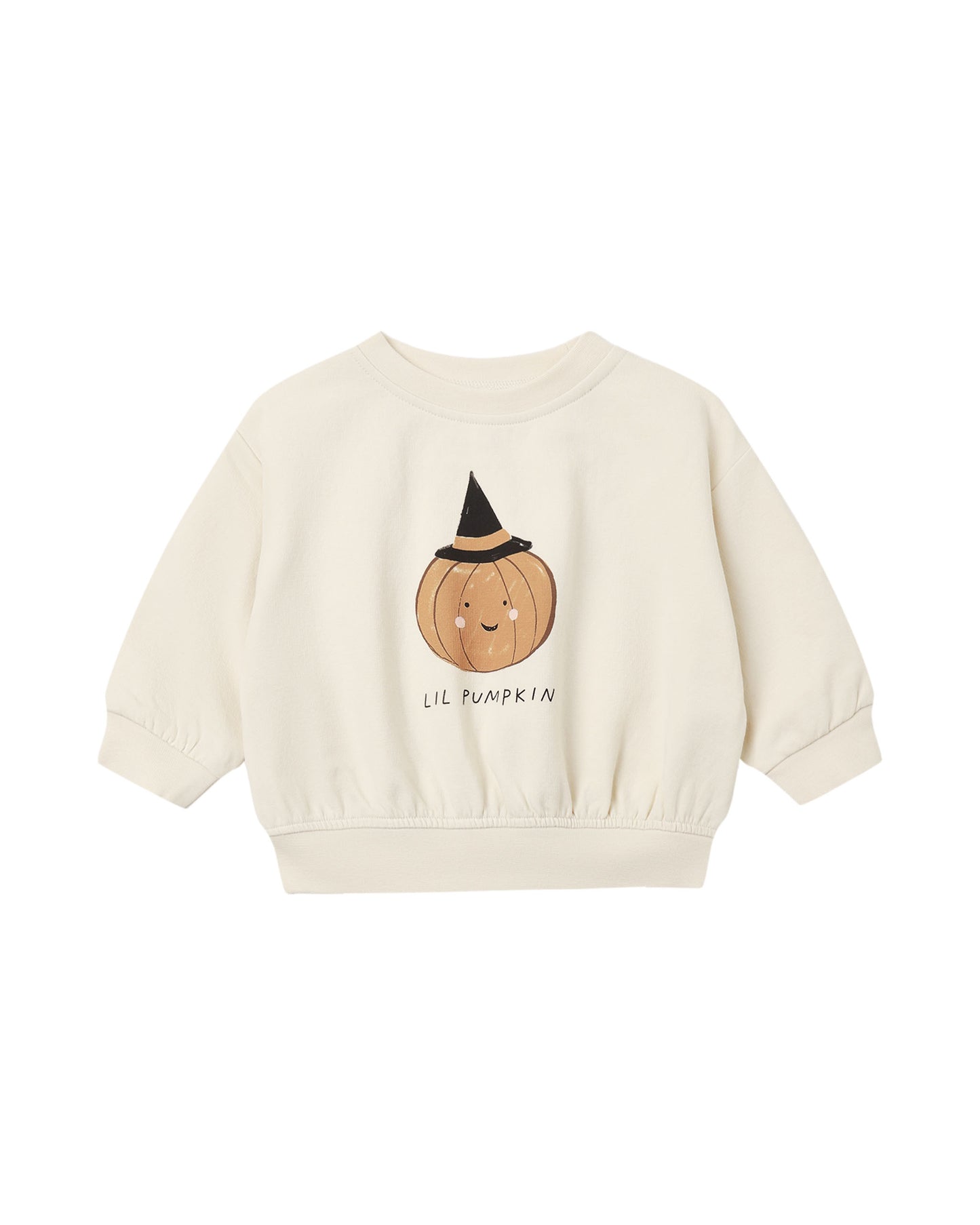 Quincy Mae Relaxed Fleece Sweatshirt - Lil Pumpkin