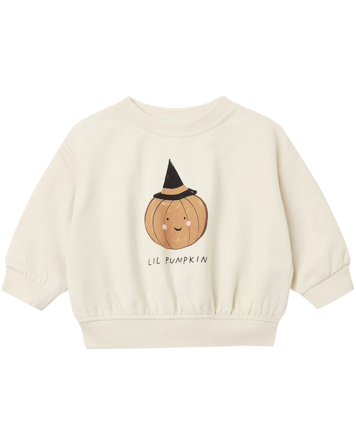 Quincy Mae Relaxed Fleece Sweatshirt - Lil Pumpkin
