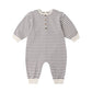 Quincy Mae Relaxed Jumpsuit - Slate Stripe