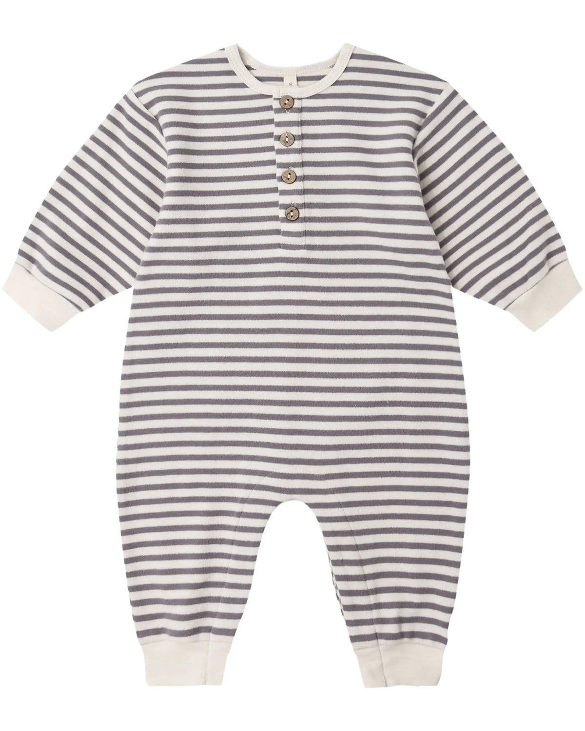 Quincy Mae Relaxed Jumpsuit - Slate Stripe