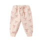 Quincy Mae Relaxed Fleece Sweatpant - Red Bows