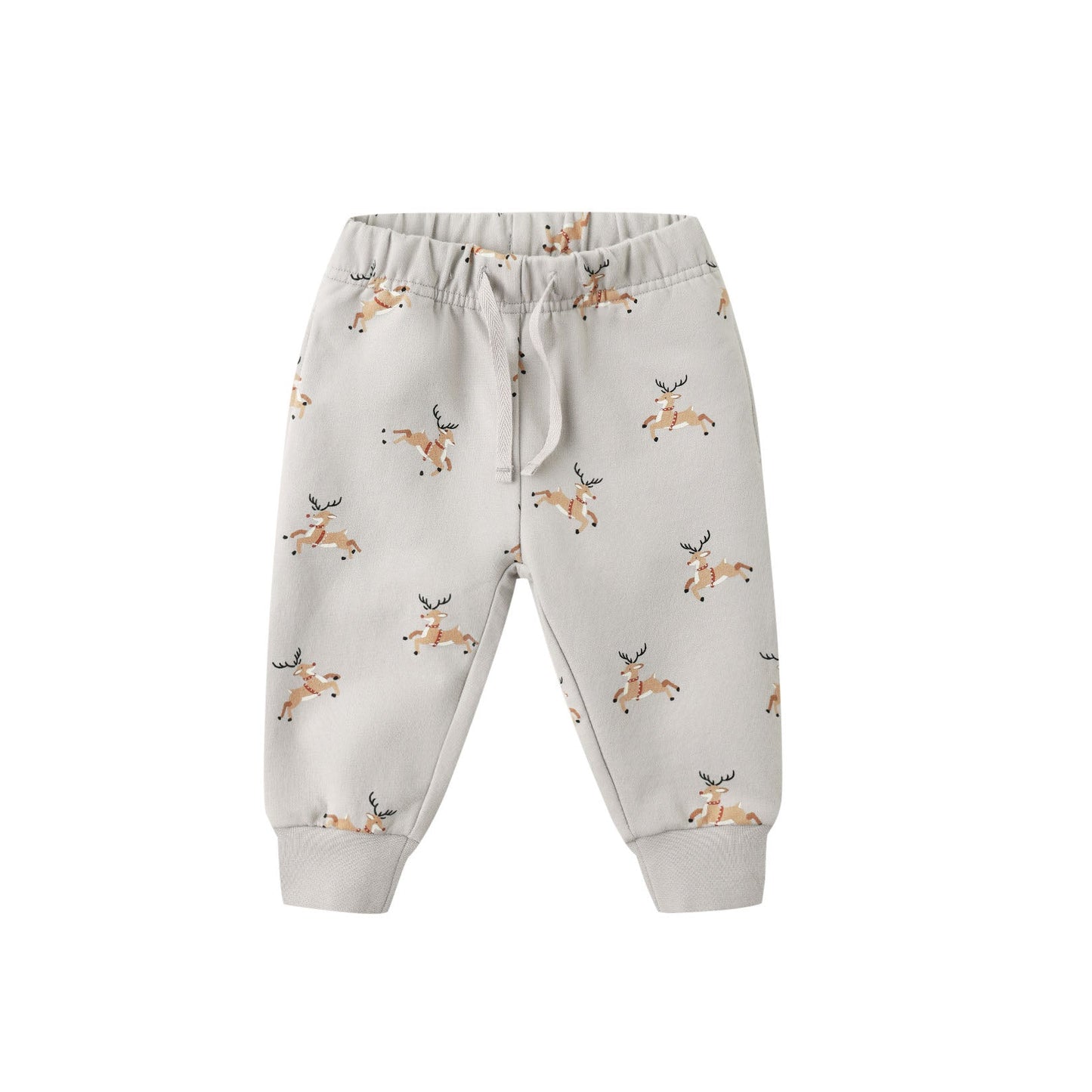 Quincy Mae Relaxed Fleece Sweatpant - Reindeer