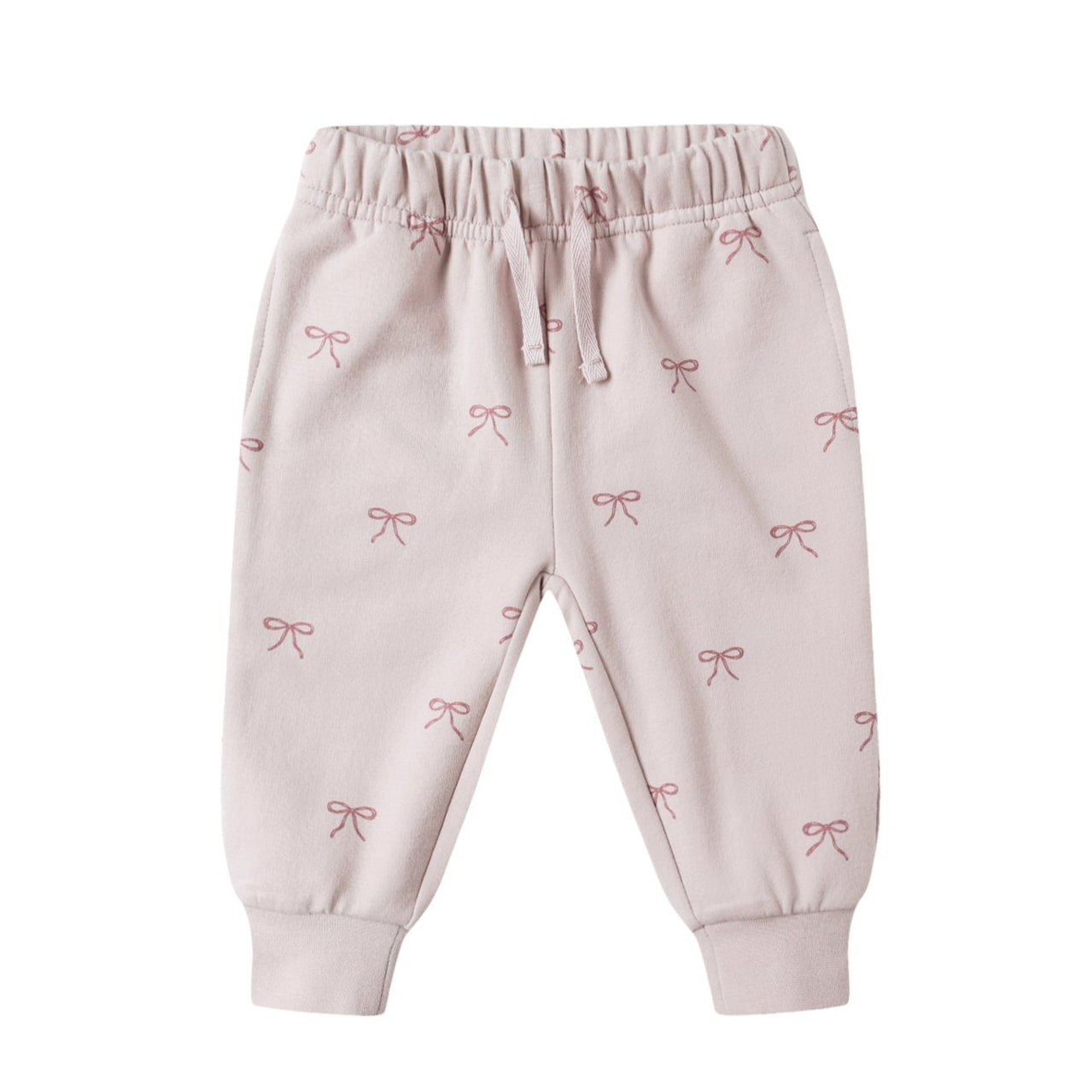 Quincy Mae Relaxed Fleece Sweatpant - Bows