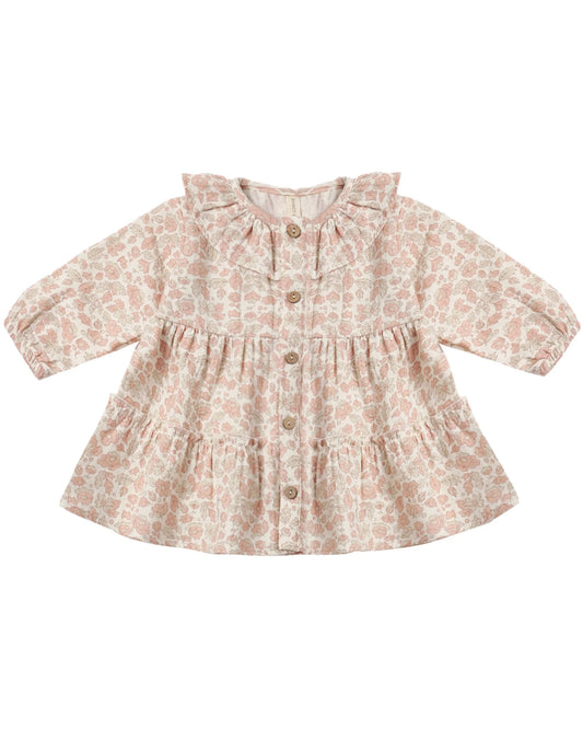 Quincy Mae Thalia Romper - Pink Blossom
