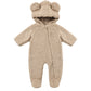 Quincy Mae Bear Jumpsuit - Latte