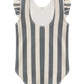 Quincy Mae Scoop Back One-Piece Swimsuit - Retro Ocean Stripe
