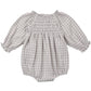 Quincy Mae Eden Romper - Blue Gingham