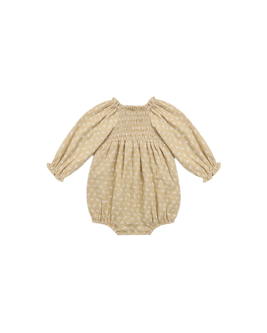 Quincy Mae Eden Romper - Butterscotch Floral