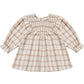 Quincy Mae V Smocked Dress - Rustic Plaid