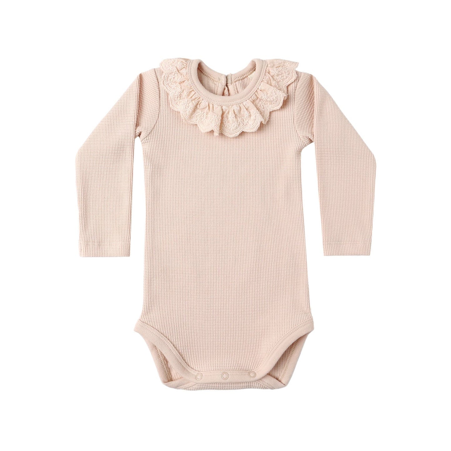 Quincy Mae Ruffle Collar Bodysuit - Antique