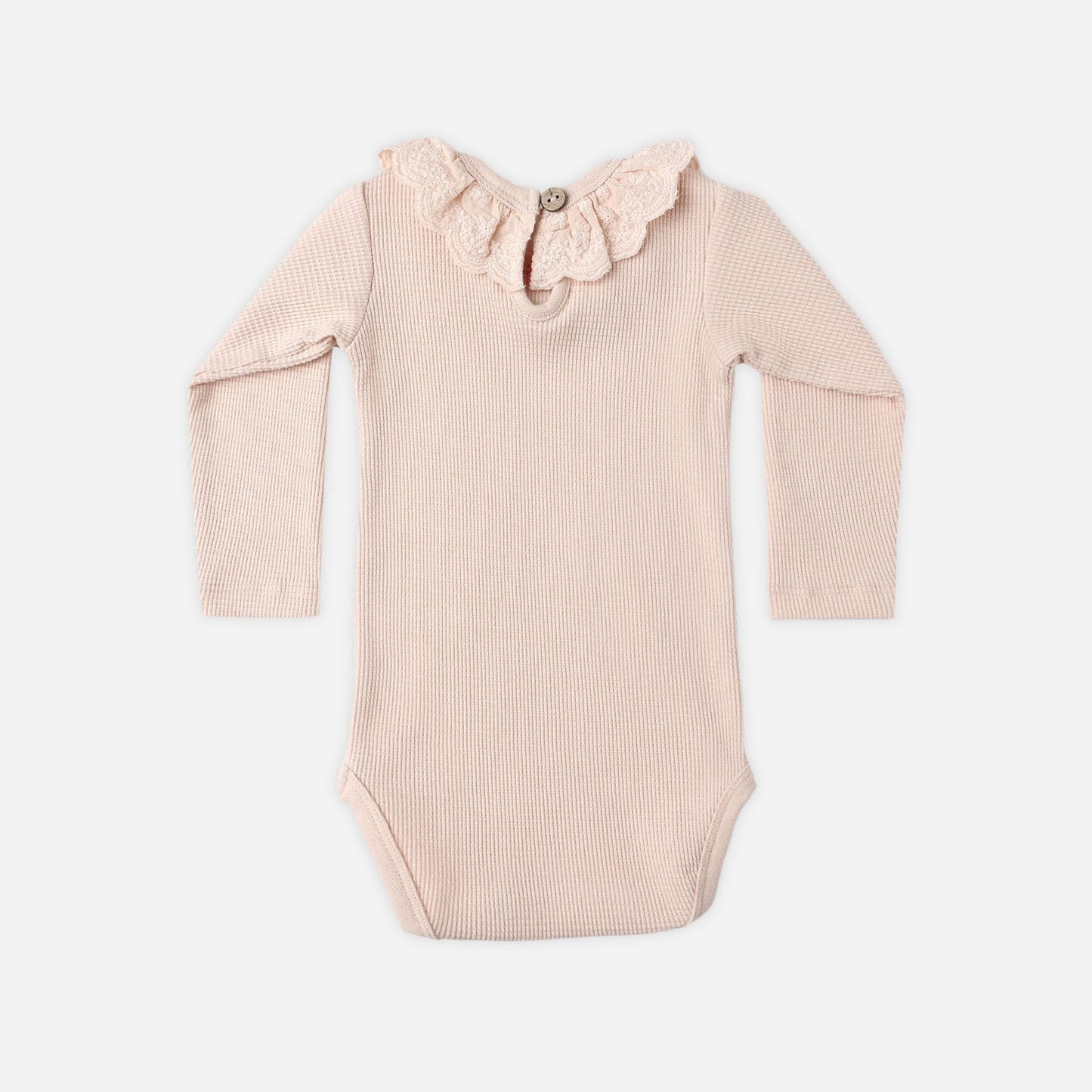 Quincy Mae Ruffle Collar Bodysuit - Antique