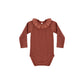 Quincy Mae Ruffle Collar Bodysuit - Redwood