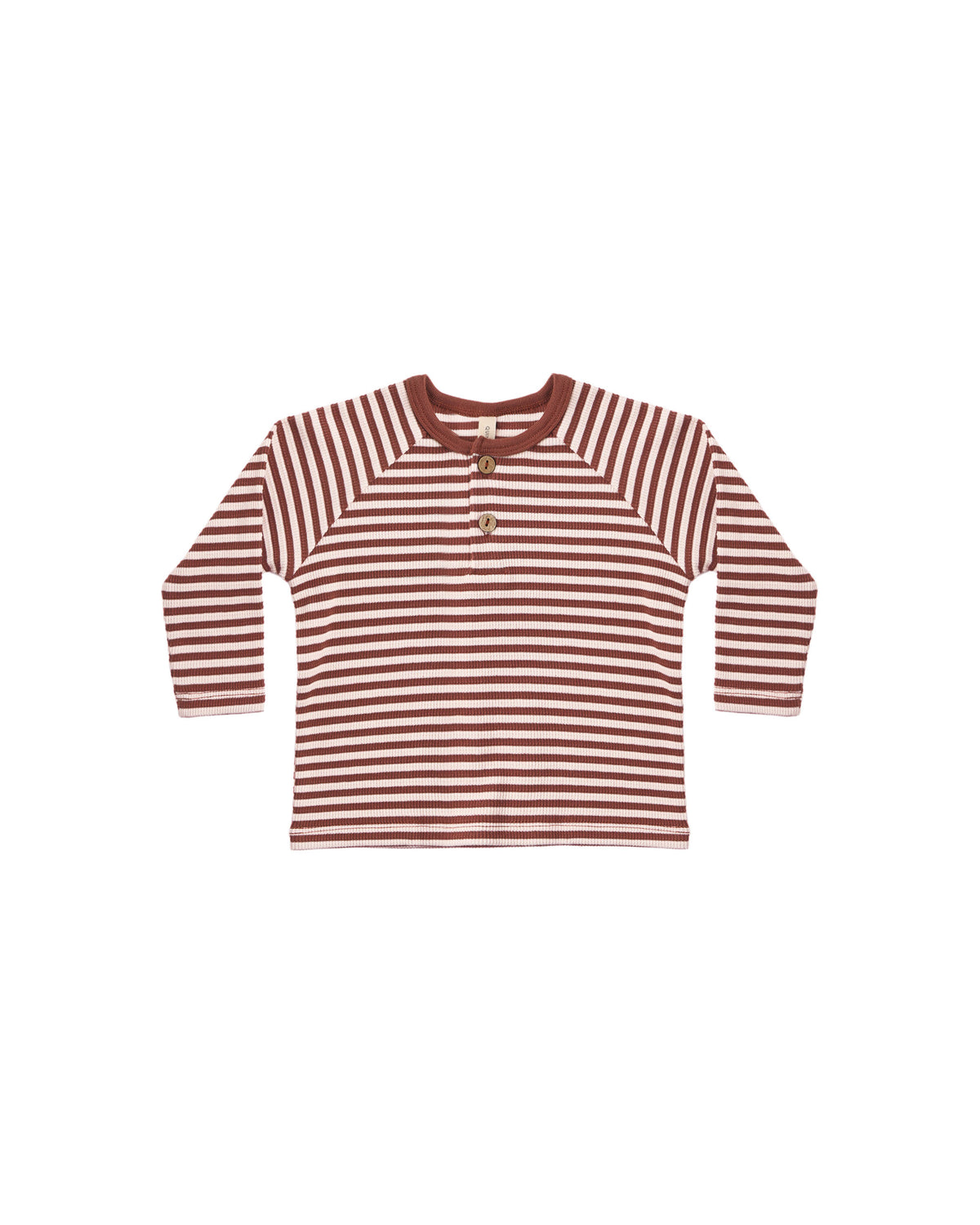 Quincy Mae Henley Knit Top - Candy Stripe