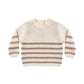 Quincy Mae Rex Sweater - Almond Stripe