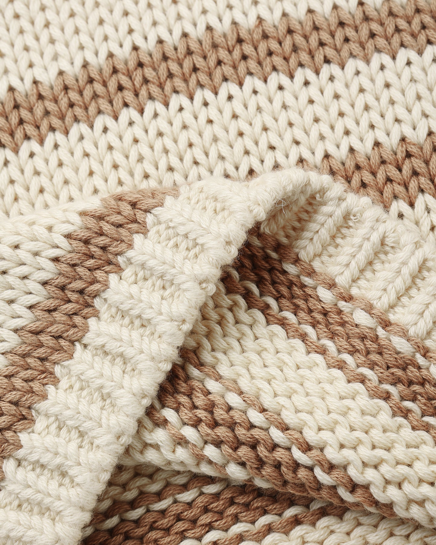 Quincy Mae Rex Sweater - Almond Stripe