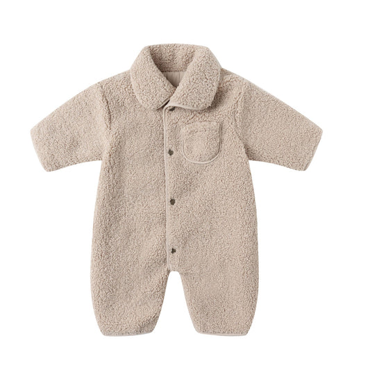 Quincy Mae Shearling Jumpsuit - Oat