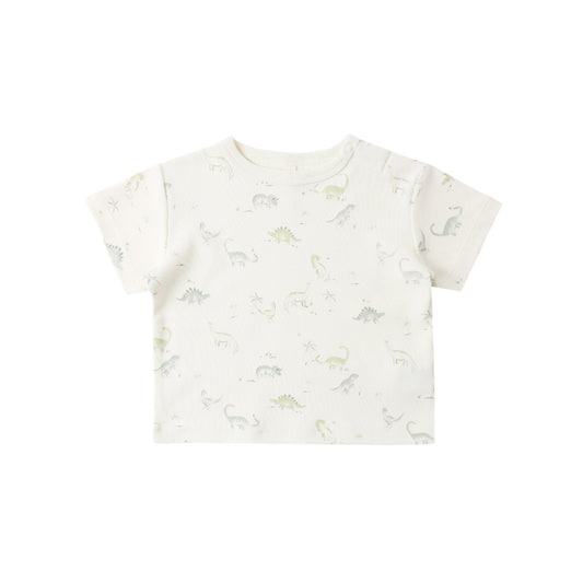 Quincy Mae Boxy Tee - Dinosaur