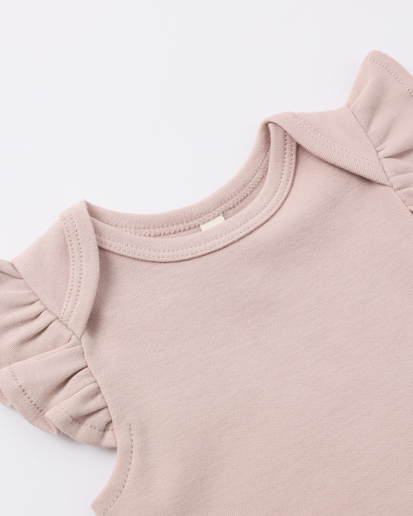 Quincy Mae Flutter Sleeve Bodysuit - Blush