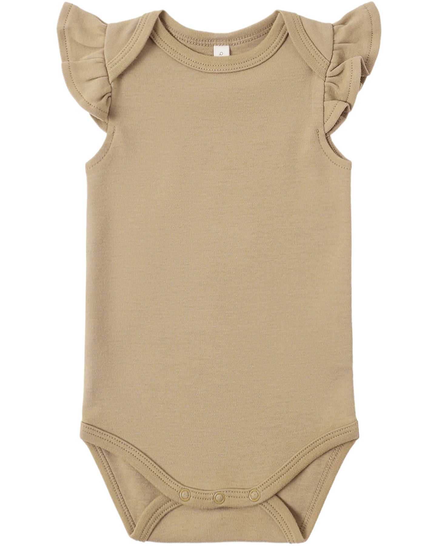 Quincy Mae Flutter Sleeve Bodysuit - Honey