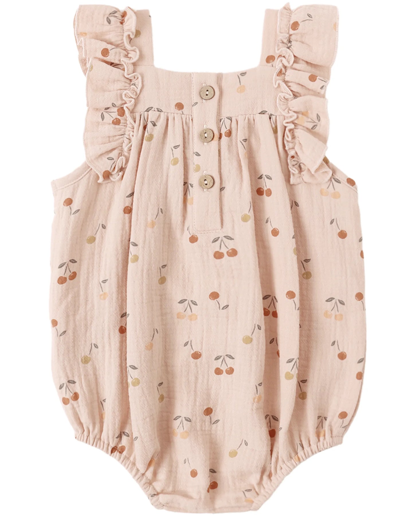 Quincy Mae Maya Romper - Cherries