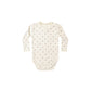 Quincy Mae Waffle Long Sleeve Bodysuit - Fall Ditsy