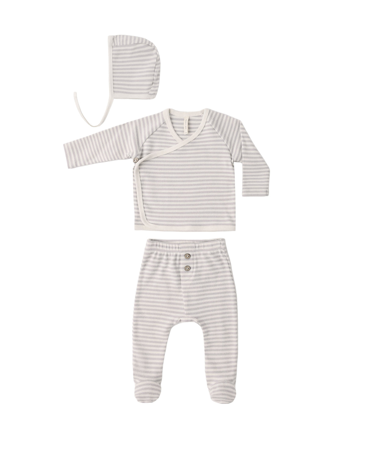 Quincy Mae Take Home Set - Fog Stripe