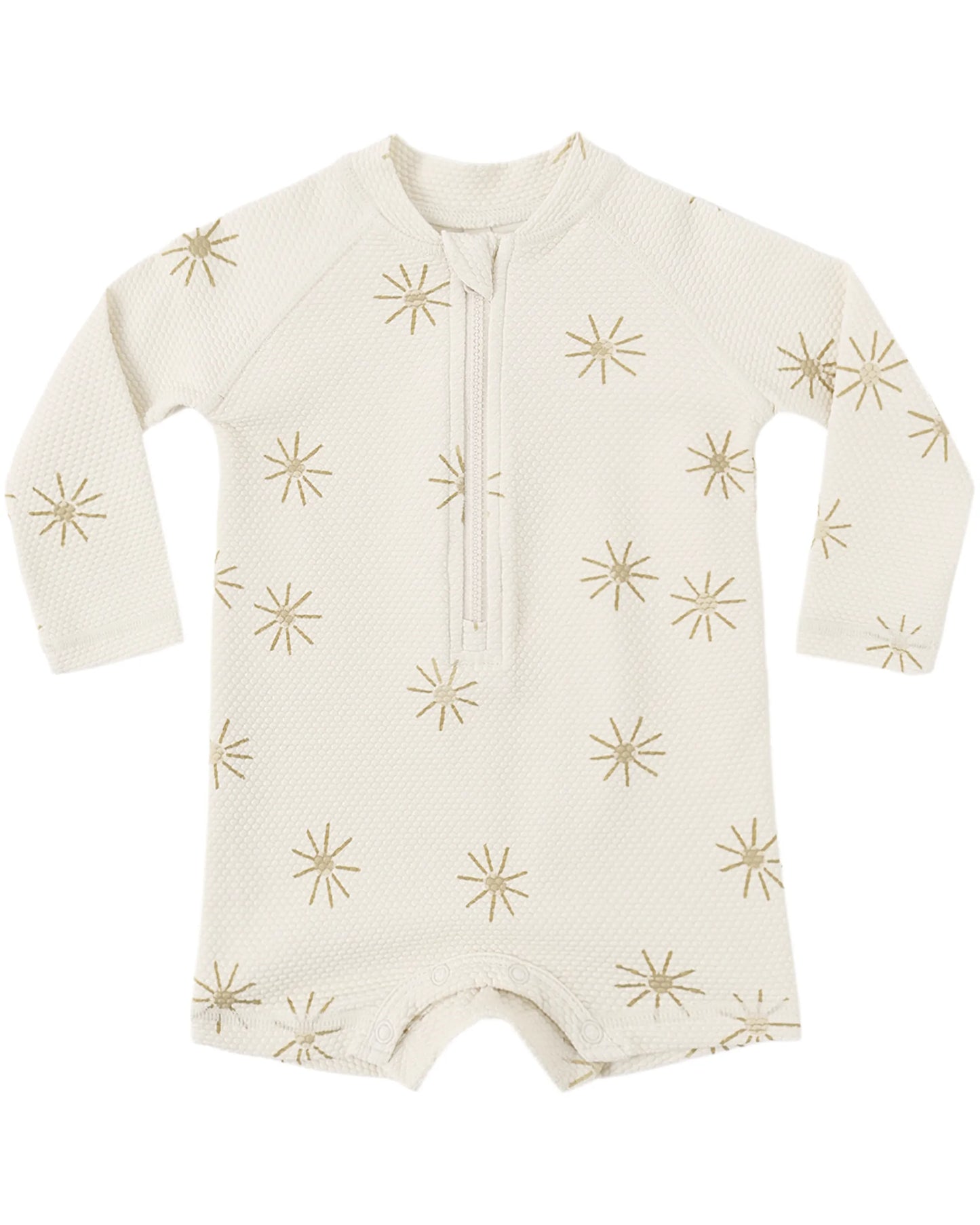 Quincy Mae Long Sleeve One-Piece Rashguard - Sunburst