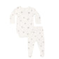 Quincy Mae Side Snap Bodysuit + Pant Set - Sheep