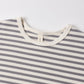 Quincy Mae Cozy Set - Slate Stripe