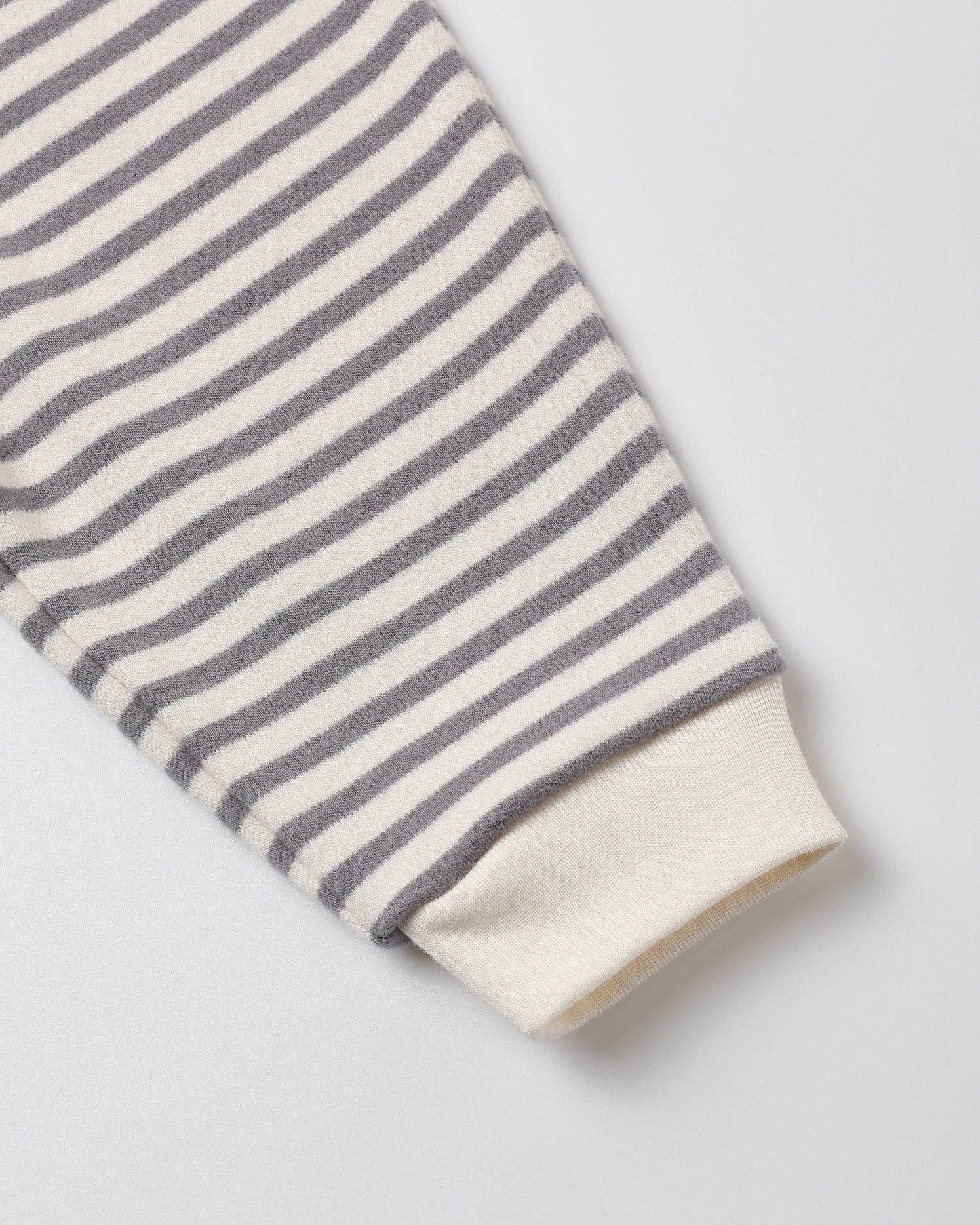 Quincy Mae Cozy Set - Slate Stripe