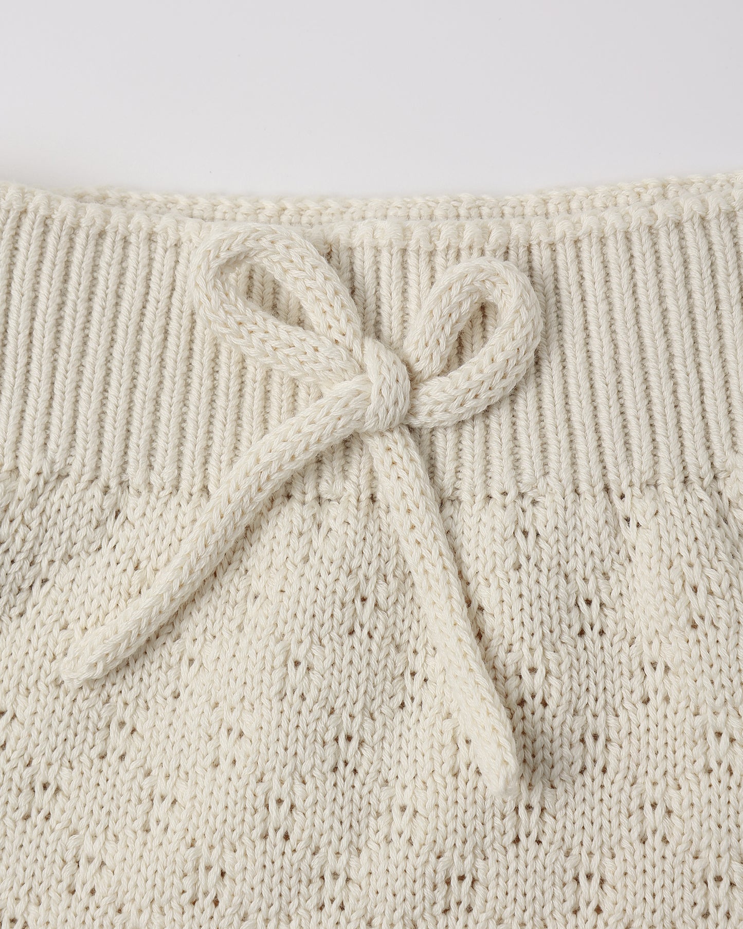 Quincy Mae Knit Wrap Top + Pant Set - Natural