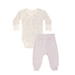 Quincy Mae Side Snap Bodysuit + Pant Set - Floret