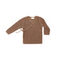 Quincy Mae Knit Wrap Top - Cocoa
