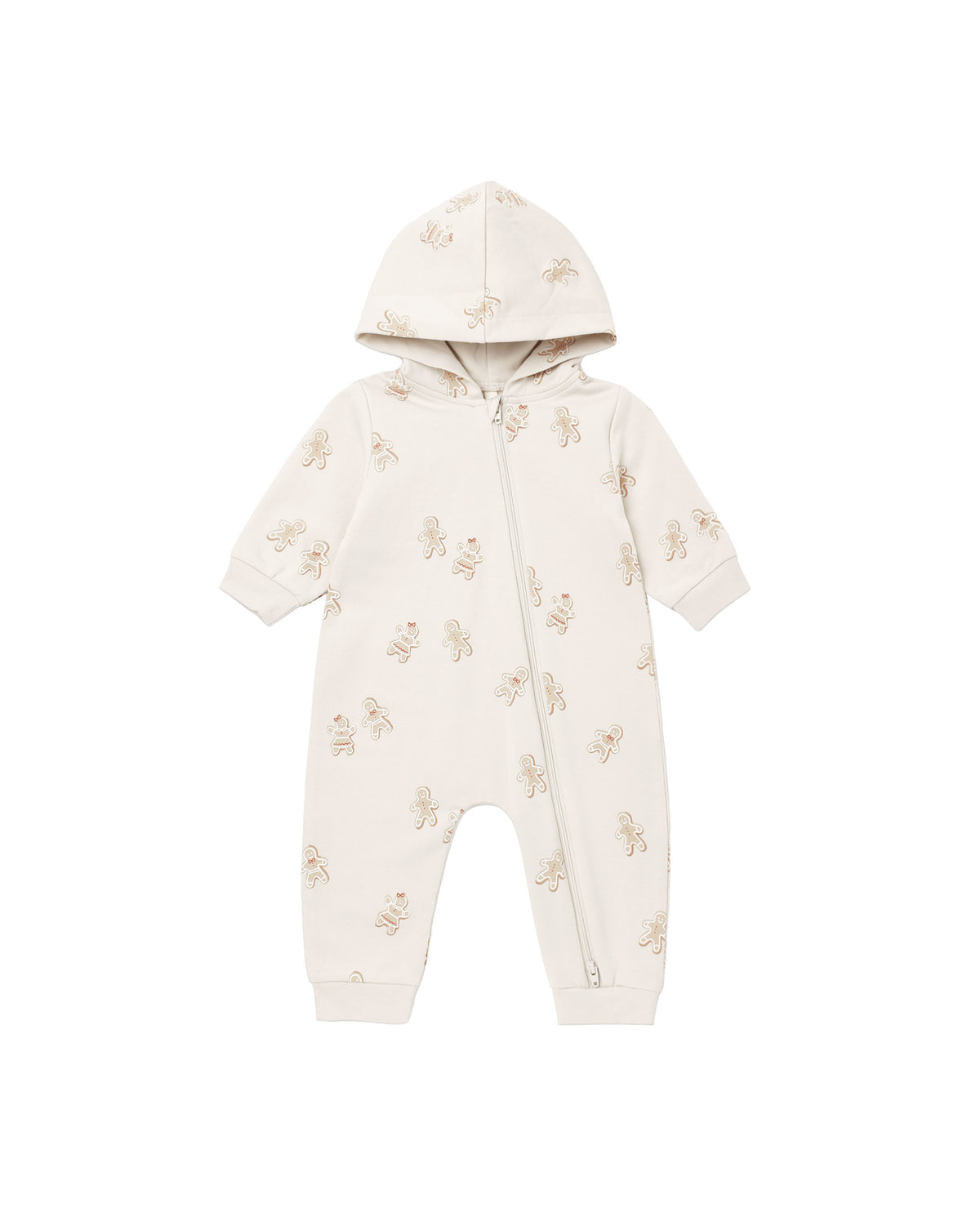 Quincy Mae Hooded Jumpsuit - Gingerbread